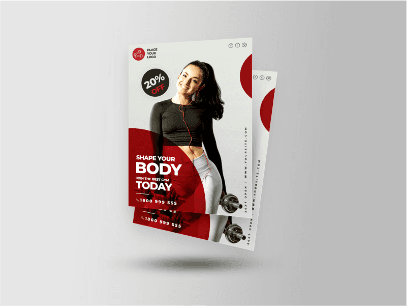 Flyer Real Size (Wood free paper 100gsm) New