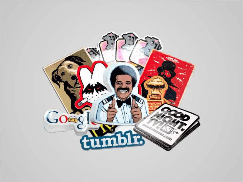 Custom Die Cut Sticker Glossy Lamination 80gsm